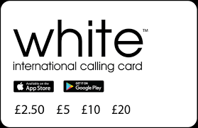 White Calling Card